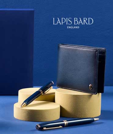 Lapis Bard Belgravia 6cc Credit Card Holder - Black