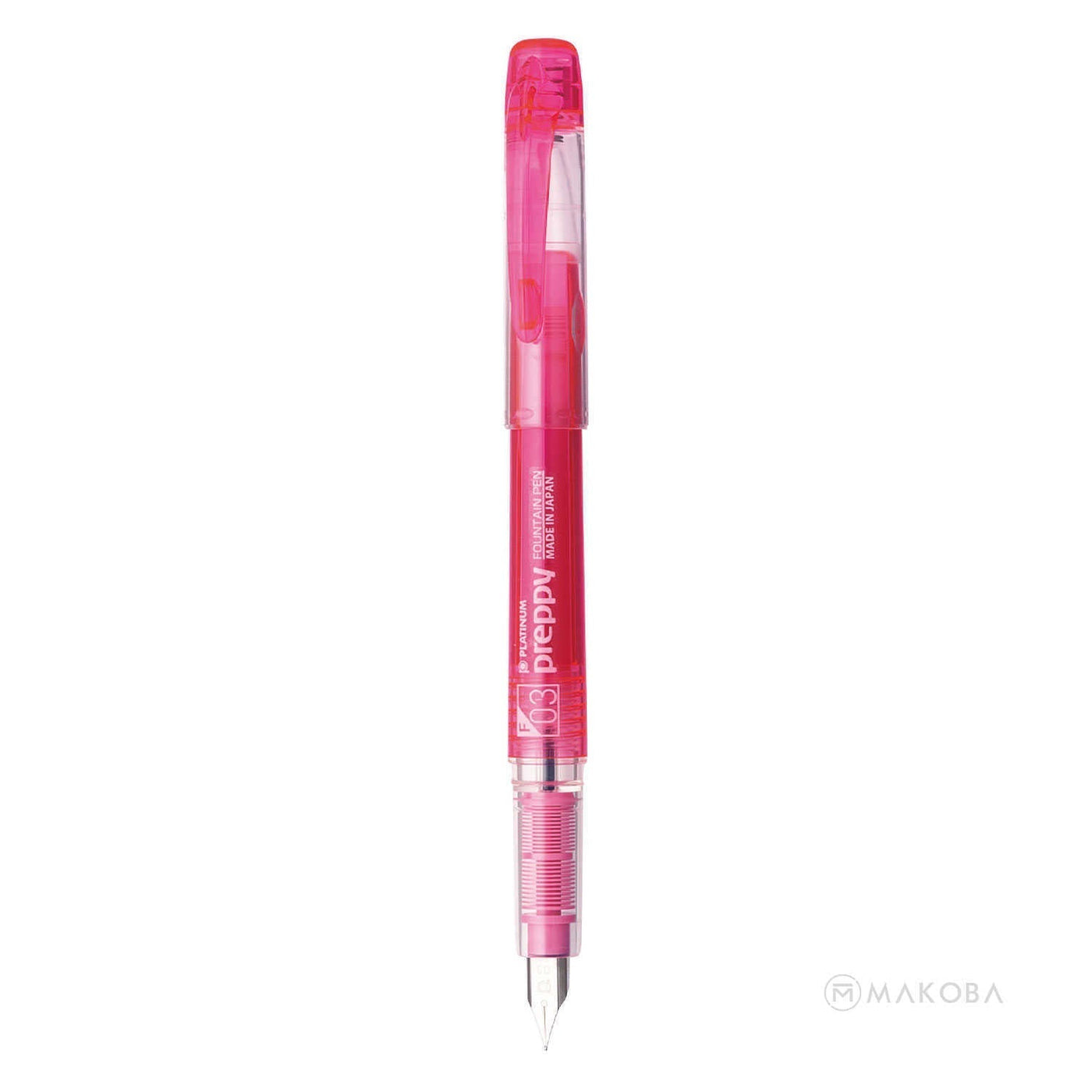 Platinum Preppy Fountain Pen, Pink - Steel Nib