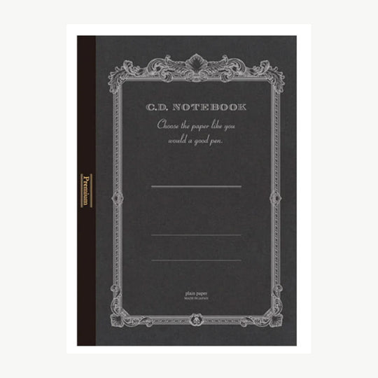 Apica Premium CD Notebook - Black - A4 - Plain