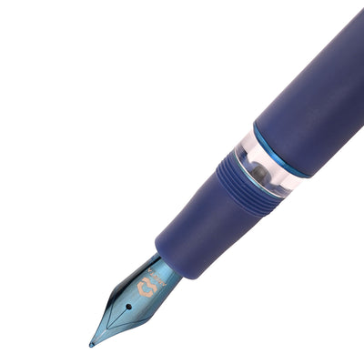 Arista One Fountain Pen - Matte Dark Blue PVD 2