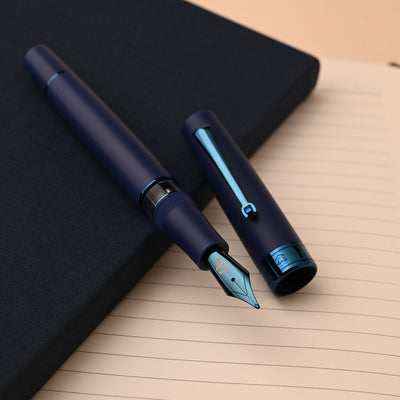 Arista One Fountain Pen - Matte Dark Blue PVD 8