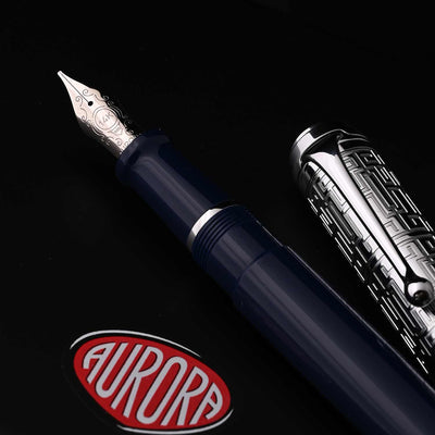 Aurora Talentum Dedalo Fountain Pen - Blue Chrome (Limited Edition) 7