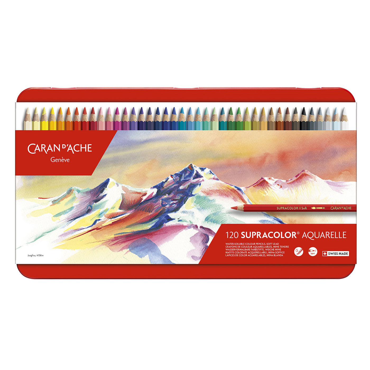 Caran d'Ache Supracolor Soft Aquarelle - Box of 120 Colours 2