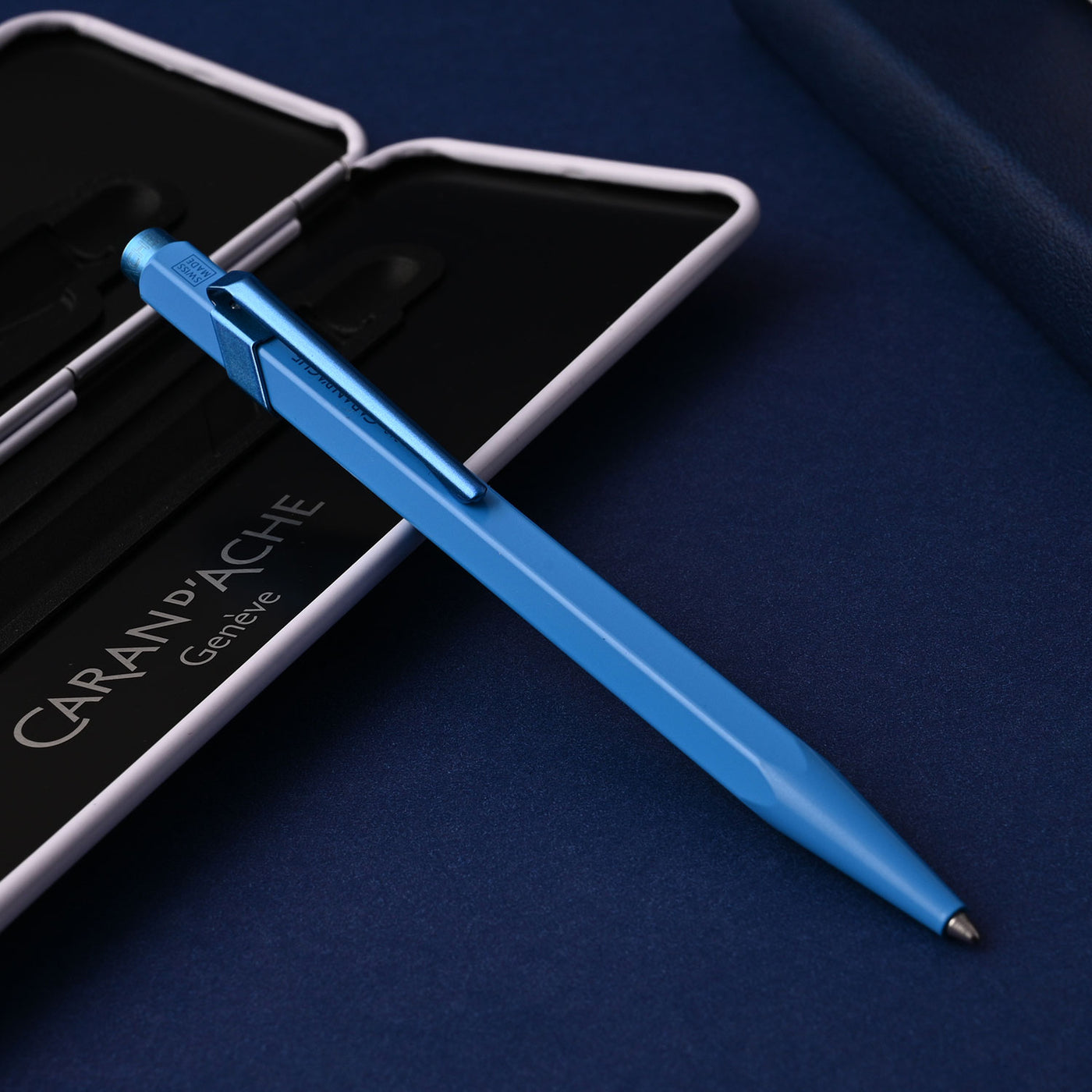 Caran d'Ache 849 Claim Your Style Ball Pen - Azure Blue (Limited Edition) 6