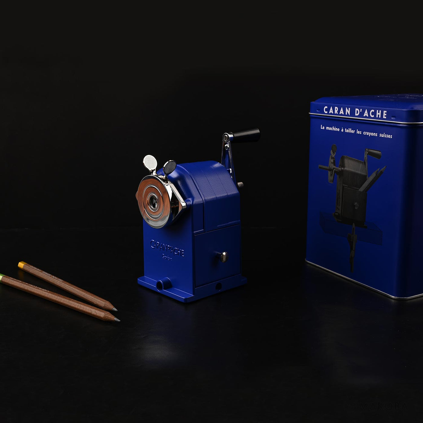 Caran d'Ache Metal Sharpening Machine - Klien Blue (Limited Edition) 4
