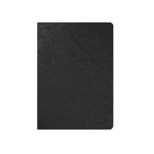 Clairefontaine Age Bag Essentials Black Staplebound Notebook - A4, Ruled