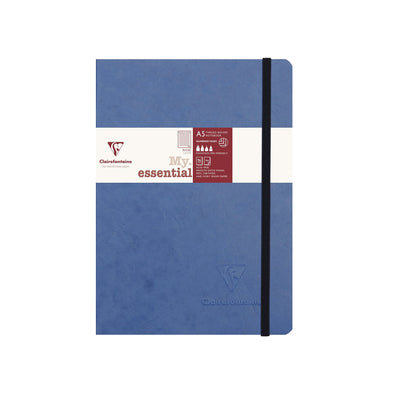 Clairefontaine My Essential Blue Threadbound Notebook - A5 Ruled 1