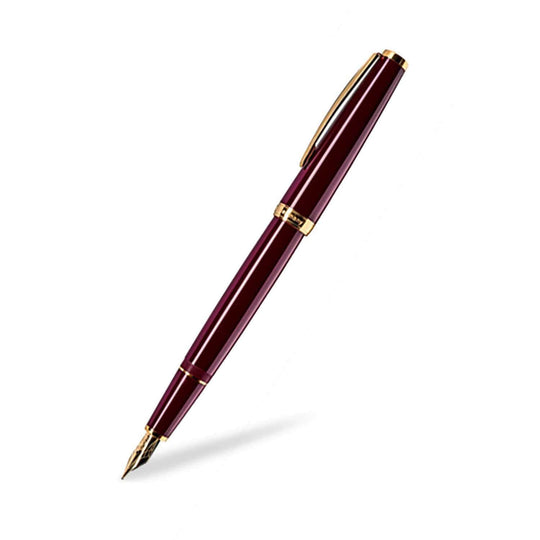 Cleo Skribent Classic Fountain Pen, Maroon - 14K Gold Nib