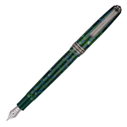 Click Falcon Premium Acrylic Fountain Pen - Jade Green CT