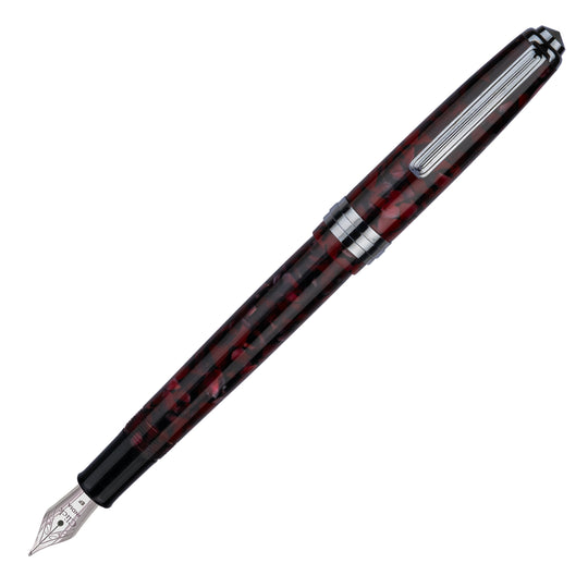 Click Falcon Premium Acrylic Fountain Pen - Ruby Red CT