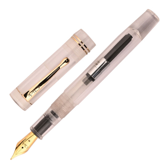 Click Renaissance Demonstrator Fountain Pen - White GT