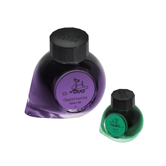 Colorverse Red Planet Opportunity & Spirit Ink Bottle, Purple (65ml) + Green (15ml)