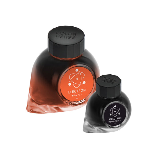 Colorverse Multiverse Electron & Selectron Ink Bottle, Orange (65ml) + Pigment Black (15ml)