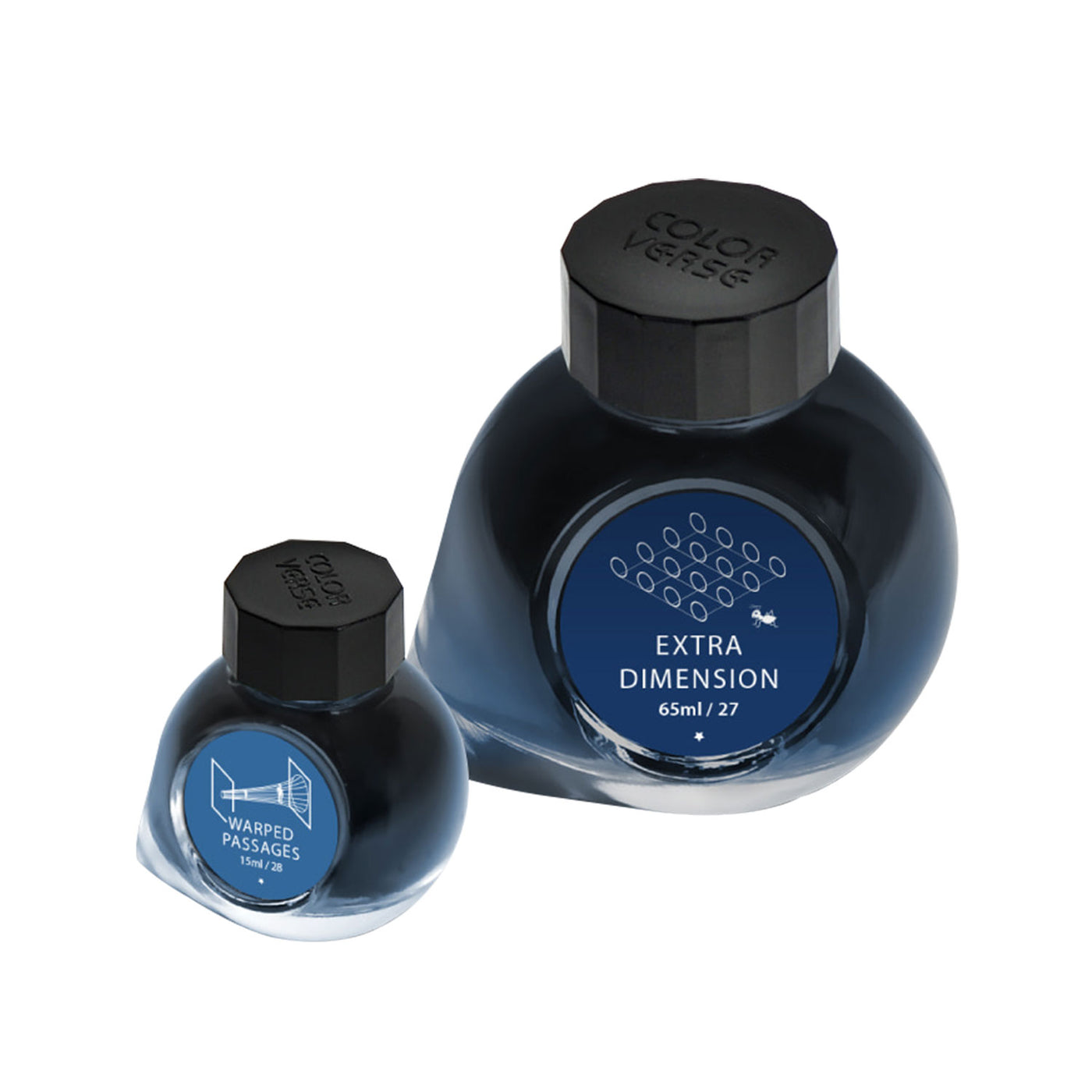 Colorverse Multiverse Extra Dimension & Warped Passages Ink Bottle Dark Blue (65ml) + Blue (15ml) 1