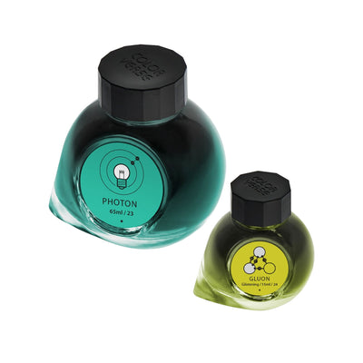 Colorverse Multiverse Photon & Gluon Ink Bottle Turquoise (65ml) + Glistening Light Green (15ml) 1