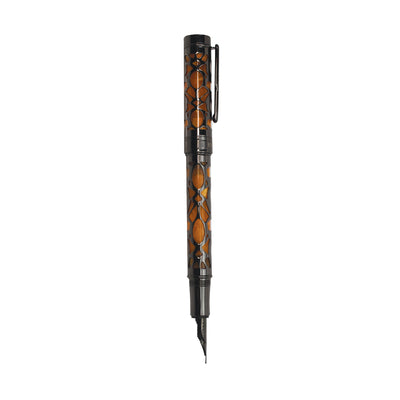 Conklin Endura Deco Crest Fountain Pen - Orange 2
