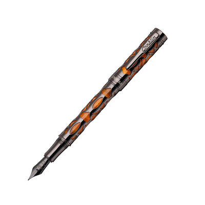 Conklin Endura Deco Crest Fountain Pen - Orange 4