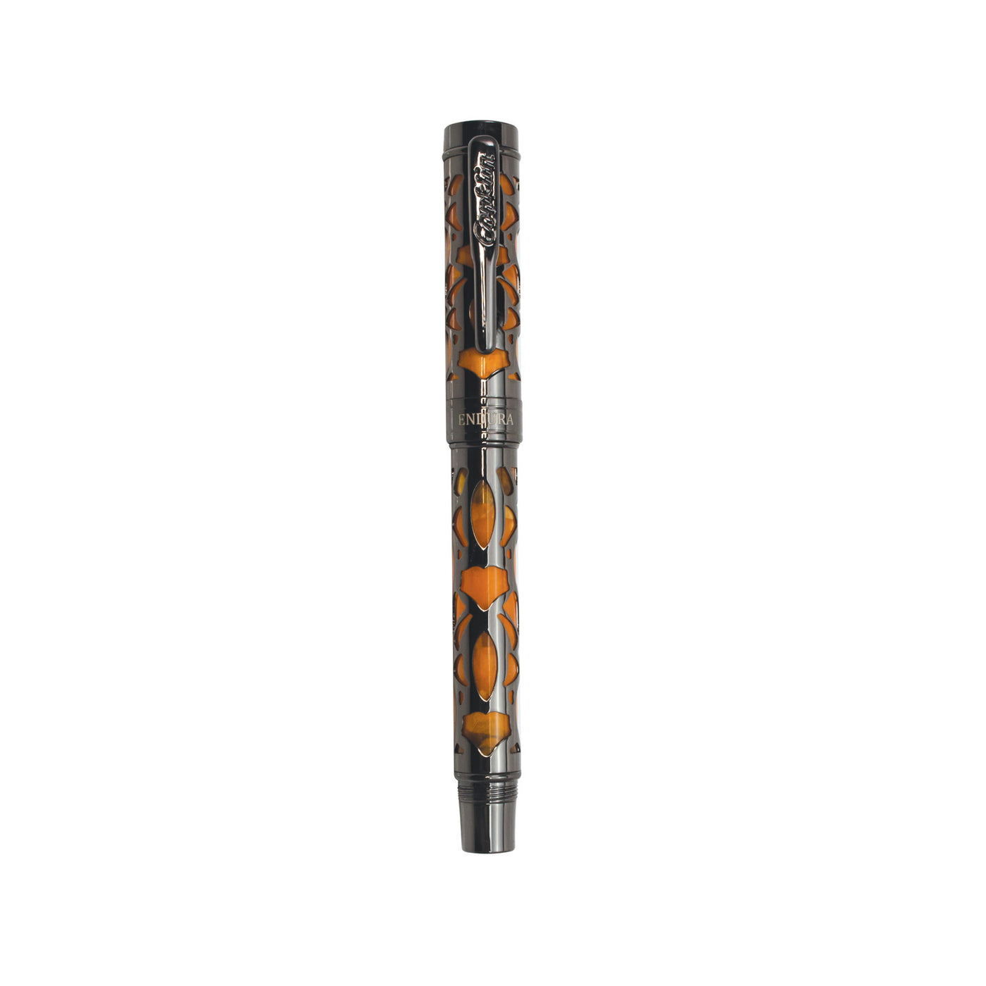 Conklin Endura Deco Crest Fountain Pen - Orange 9