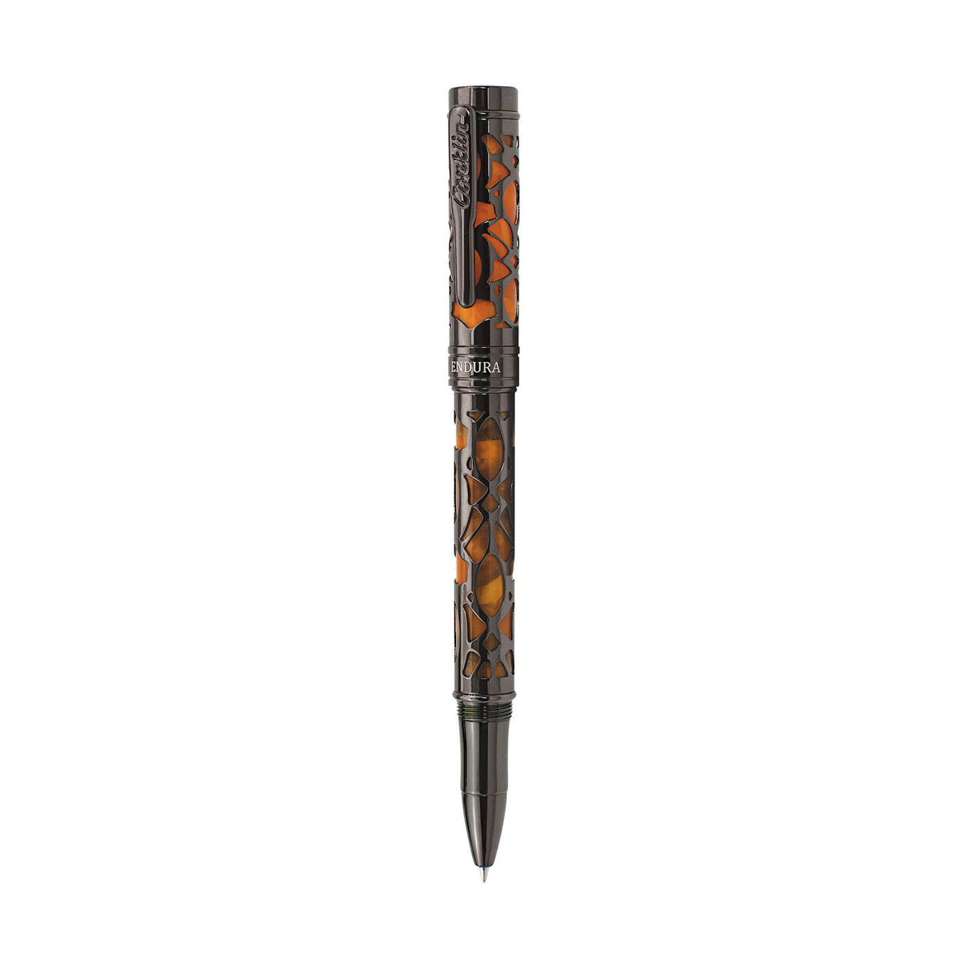 Conklin Endura Deco Crest Roller Ball Pen - Orange 1