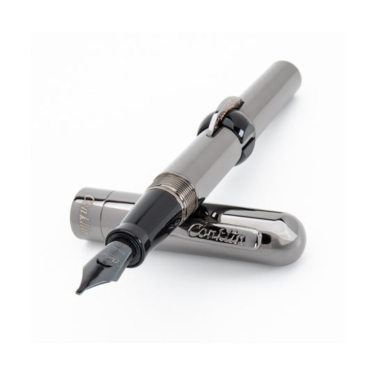 Conklin Mark Twain Cresent Filler Fountain Pen - Gunmetal (Limited Edition)