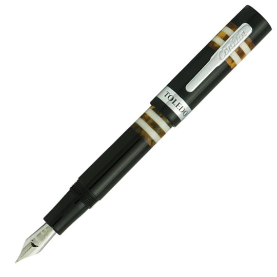 Conklin Toledo Fountain Pen - Black Orange CT