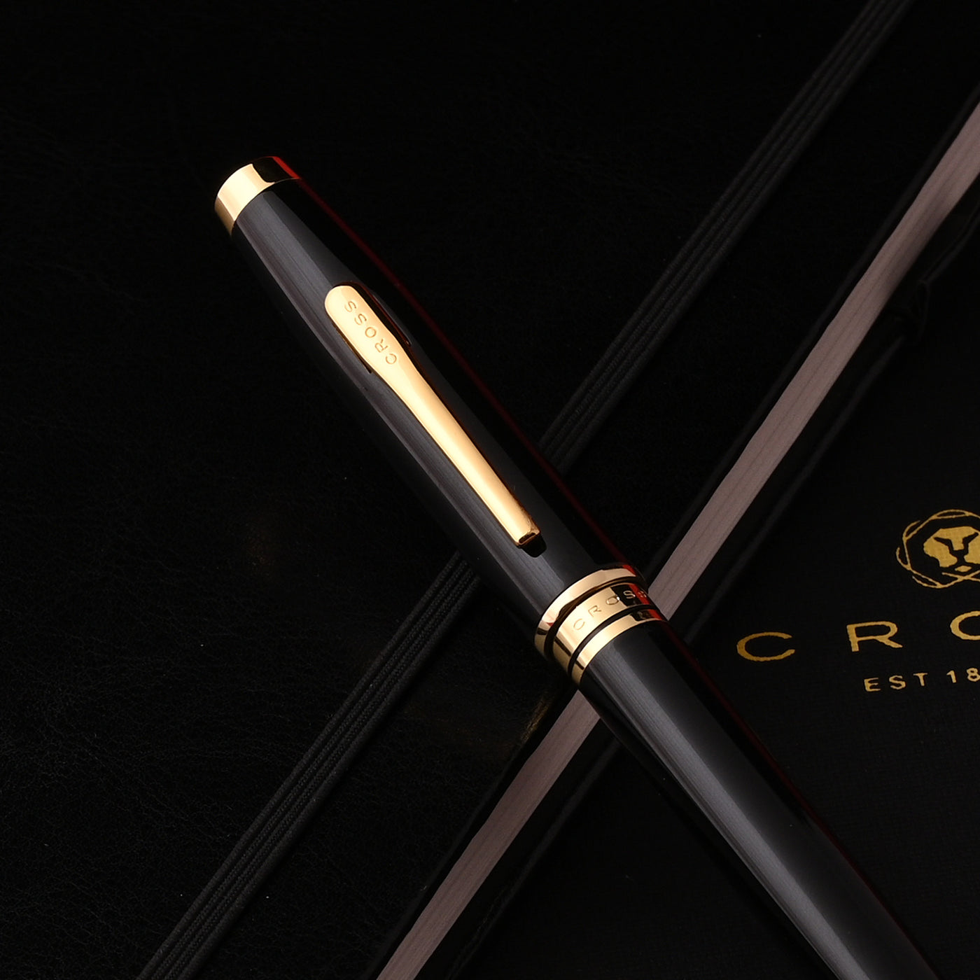 Cross Gift Set - Coventry Black Ball Pen with Black A5 Notebook 3