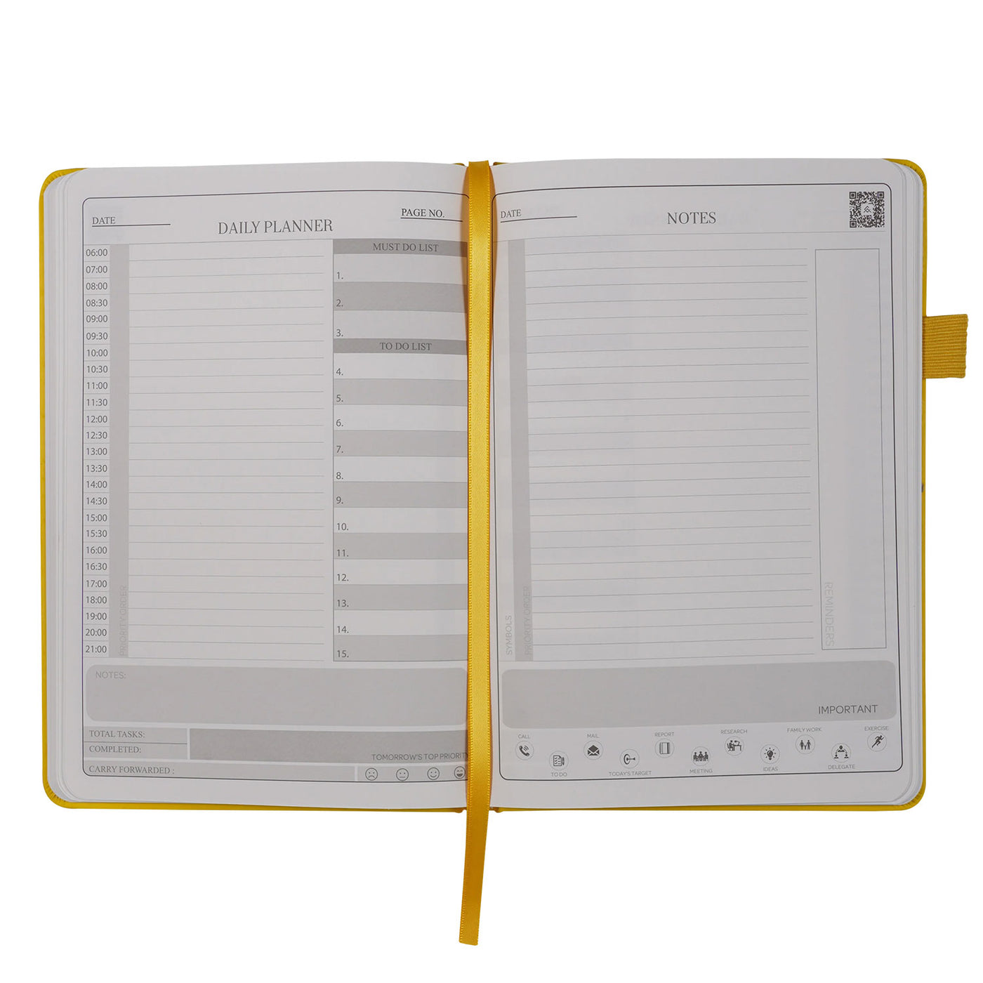 Dexter Smart Premium Erasable & Reusable Eco-Friendly Yellow Notebook - A5 Ruled 2
