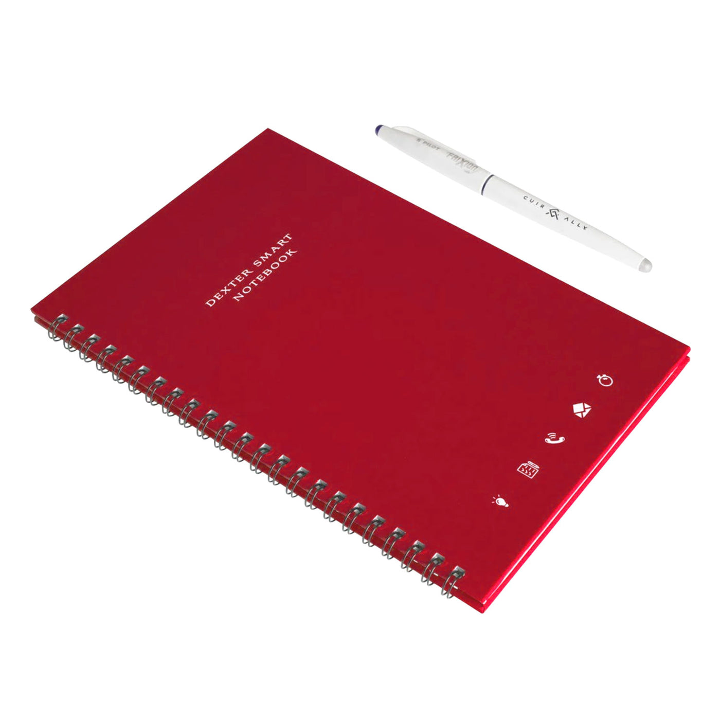 Dexter Spiral Erasable & Reusable Eco-Friendly Red Notebook - A5 Ruled 3