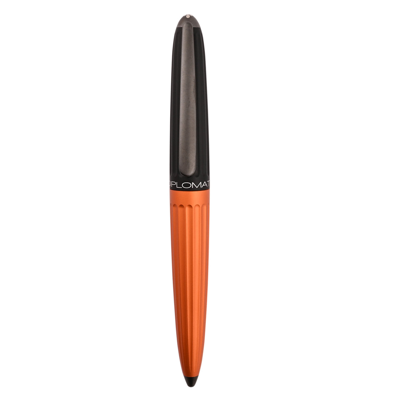Diplomat Aero 14K Gold Fountain Pen - Black Orange 5