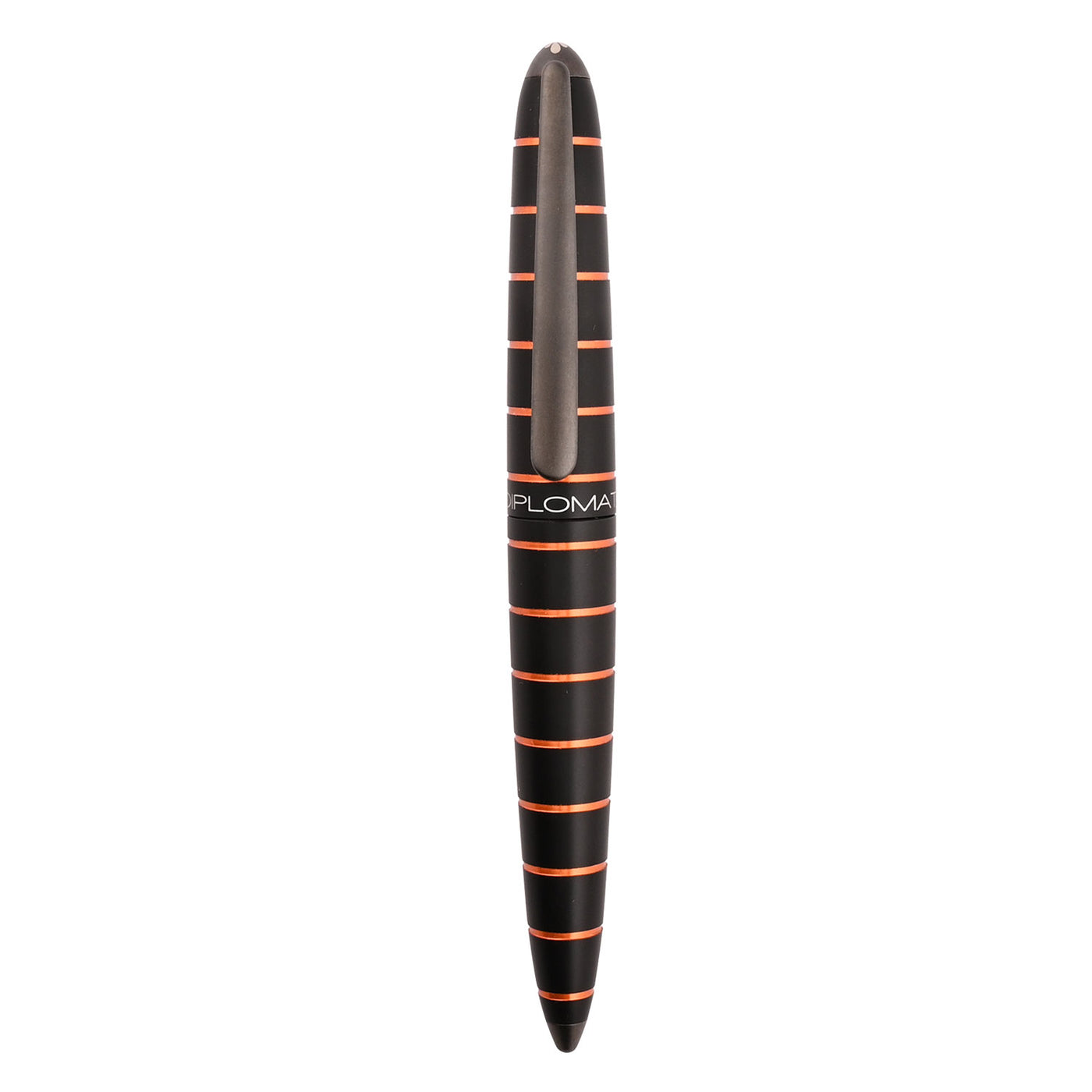Diplomat Elox 14K Gold Fountain Pen - Ring Black Orange 6