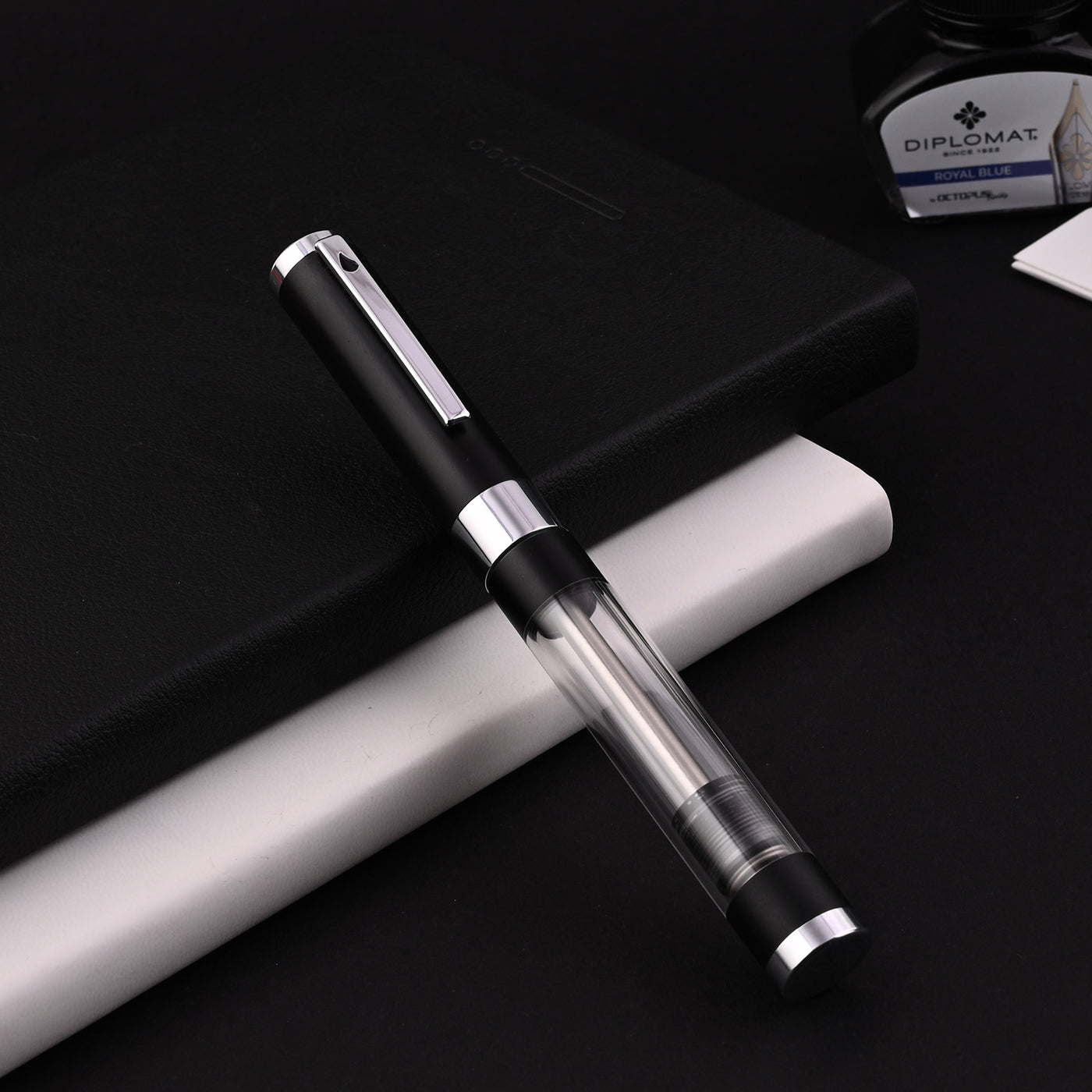 Diplomat Nexus Fountain Pen - Demo Black CT 12