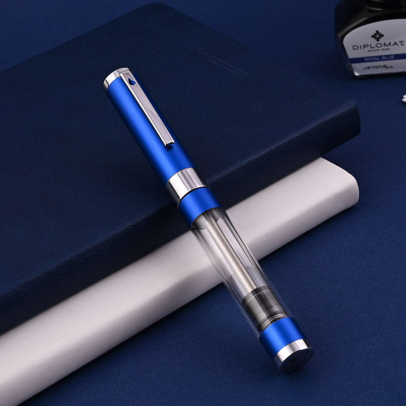 Diplomat Nexus Fountain Pen - Demo Blue CT 12