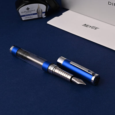 Diplomat Nexus Fountain Pen - Demo Blue CT 6
