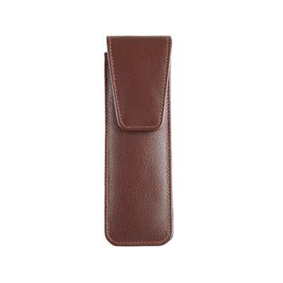 Elan Leather 2 Pen Holder - Brown 1