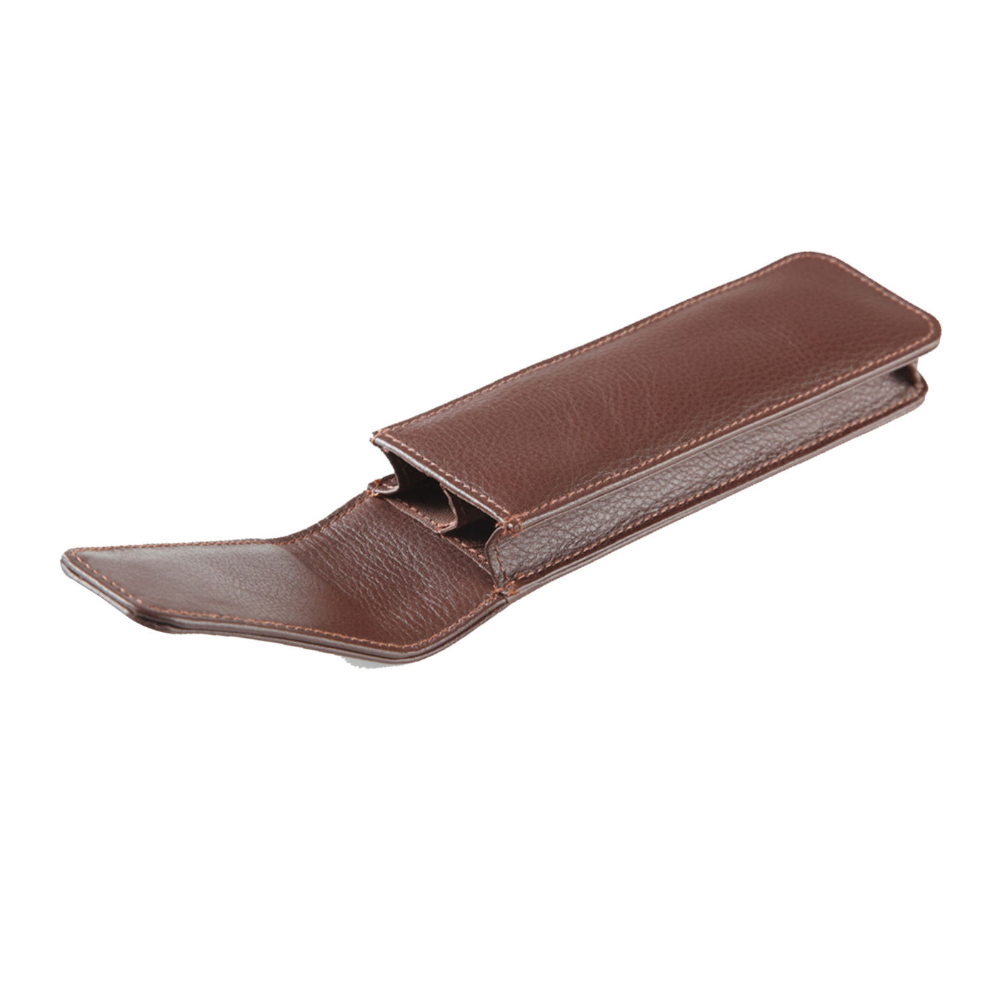 Elan Leather 2 Pen Holder - Brown 2