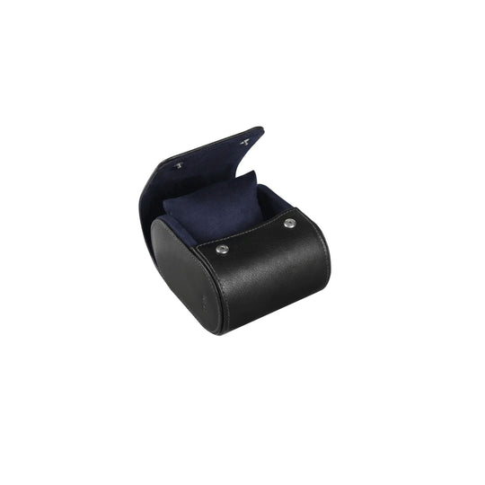 Elan Leather Single Watch Case - Black