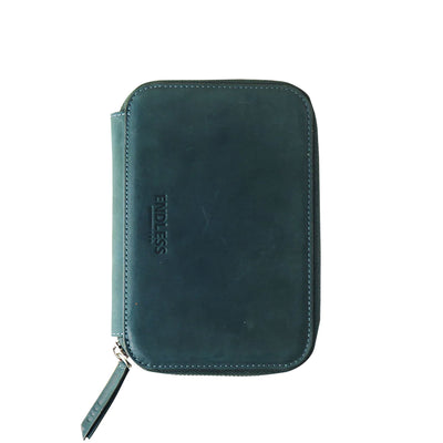 Endless Companion Leather Adjustable 5 Pen Holder - Blue 1