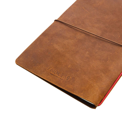 Endless Explorer Refillable Leather Journal - Brown 8