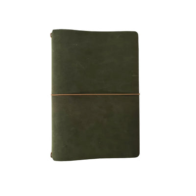 Endless Explorer Refillable Leather Journal - Green 1
