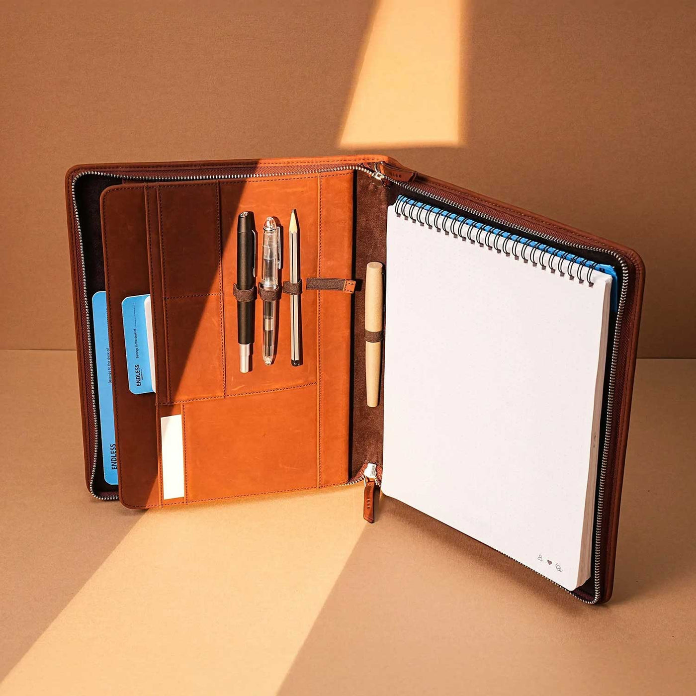 Endless Leather Brown Folio - A4 2