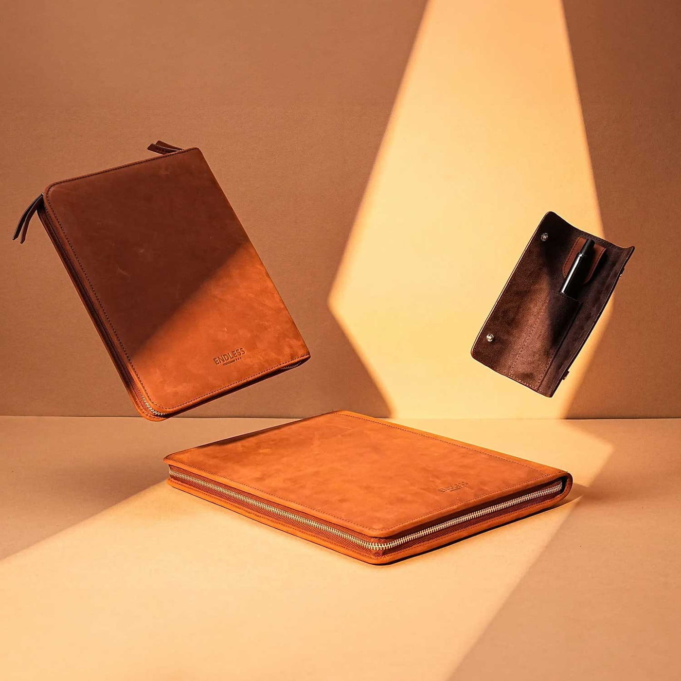 Endless Leather Brown Folio - A5 3