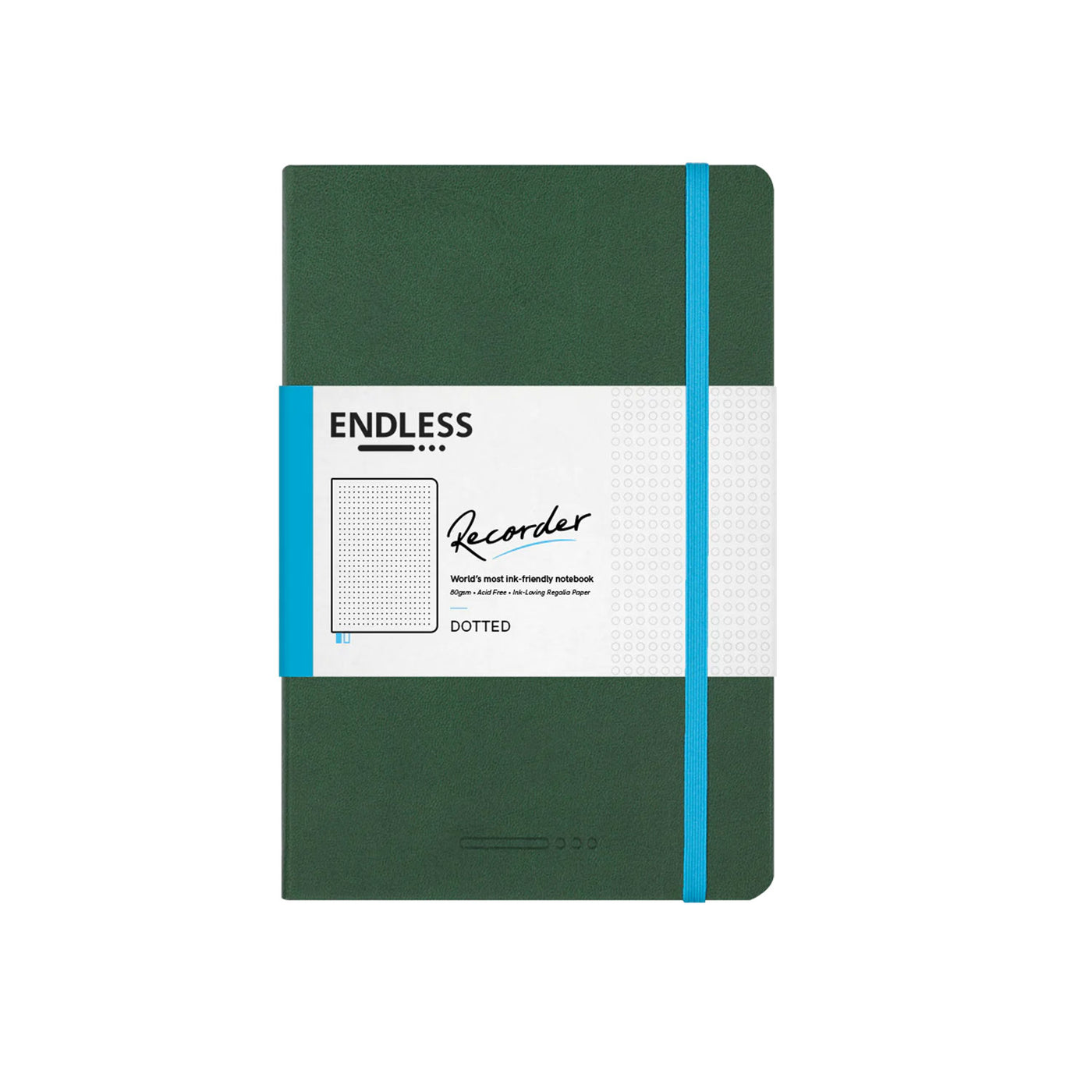 Endless Recorder Forest Canopy Regalia Notebook - A5 Dotted 1