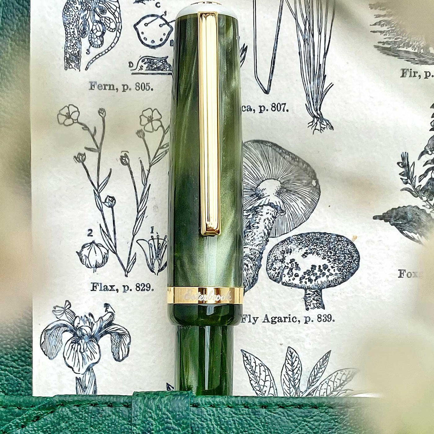 Esterbrook JR Pocket Fountain Pen - Palm Green GT 4