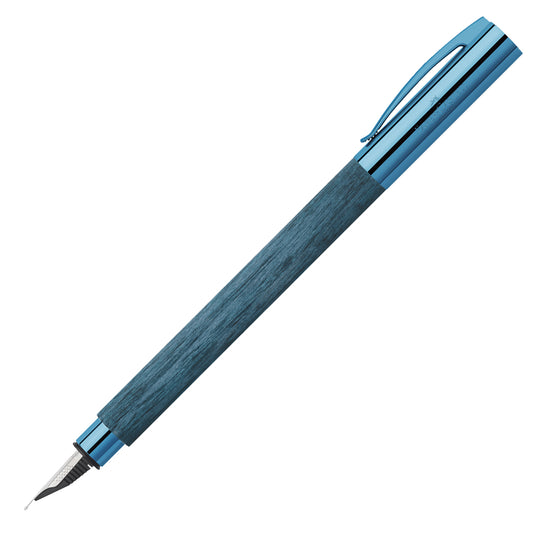 Faber-Castell Ambition Fountain Pen - Blue Wood PVD (Special Edition)
