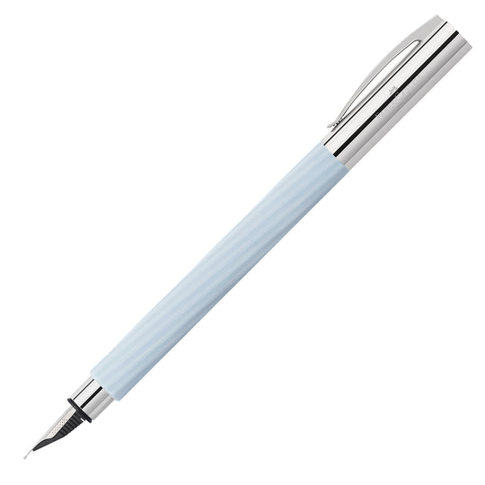Faber-Castell Ambition Fountain Pen - Italic Ice Blue CT