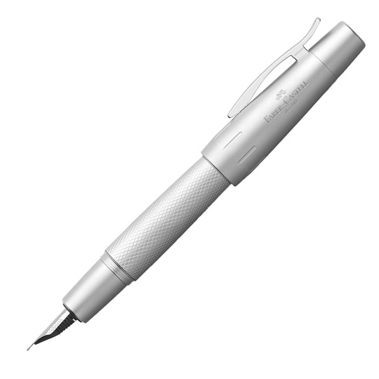 Faber-Castell E-motion Fountain Pen - Pure Silver CT
