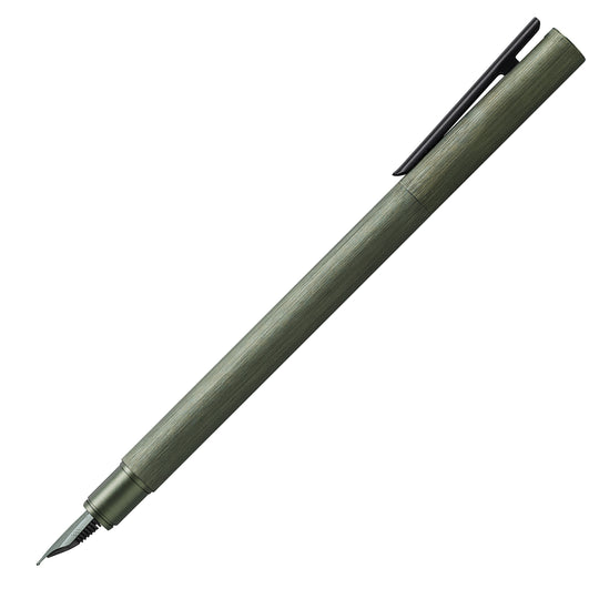 Faber-Castell Neo Slim Fountain Pen - Aluminium Olive Green BT