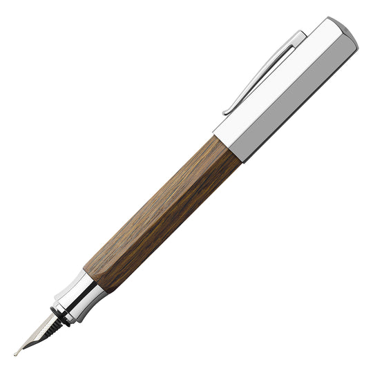 Faber-Castell Ondoro Fountain Pen - Smoked Oak CT