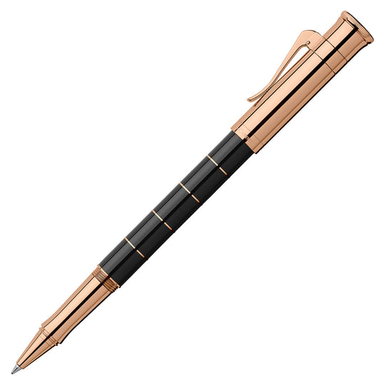 Graf Von Faber-Castell Classic Anello Roller Ball Pen - Black Rosegold