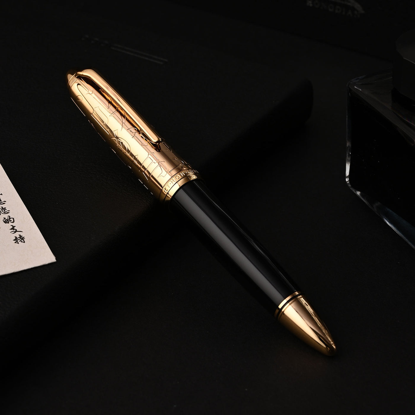 Hongdian N6 Fountain Pen - Black Gold 16